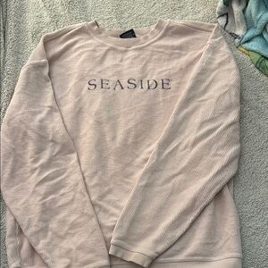 Light pink women’s Seaside, FL beach sweater